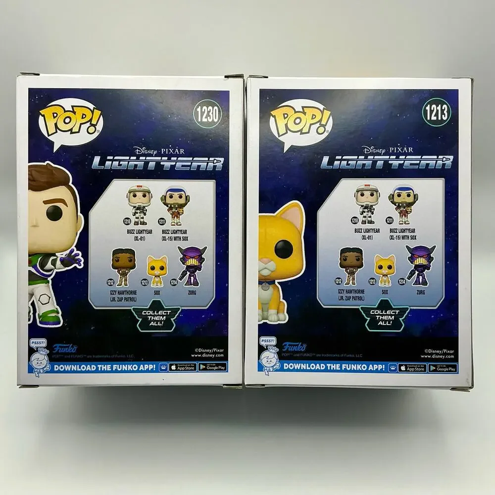 Buzz Lightyear Alpha and Sox D23 2022 Exclusive Funko Pop Set - Picture 3 of 6